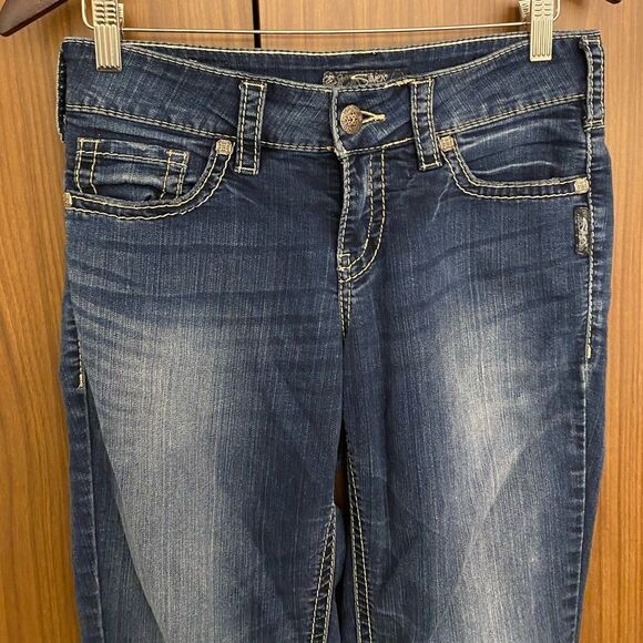 Silver Sudi Mid Slim Boot Jeans - Picture 4 of 9